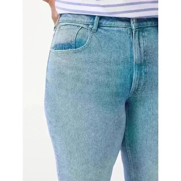 Free Assembly Womens Jeans 14, 16, 20 Original 90'S Denim Straight Leg High Rise - Picture 5 of 12